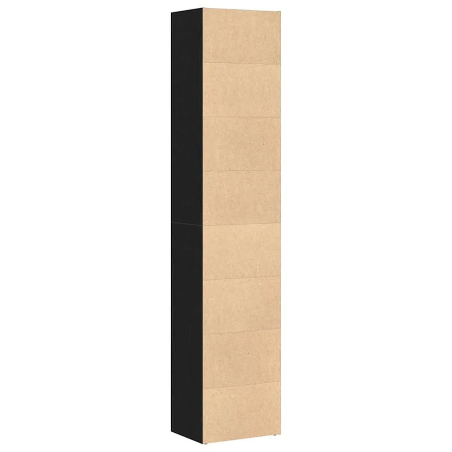 Bibliothèque Chêne noir 40x30x189 cm Bois d'ingénierie - 5