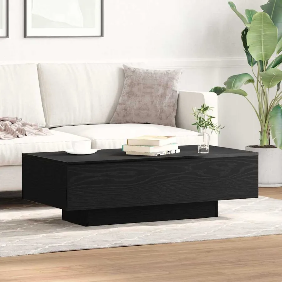 Table basse Chêne noir 100 x 49,5 x 31 cm Bois d'ingénierie - 4