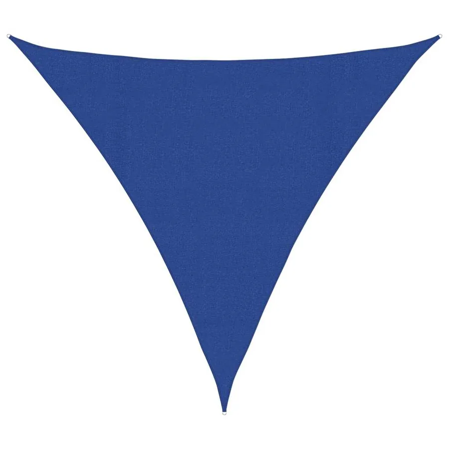 Voile d'ombrage 160 g/m² triangulaire bleu 4,5x4,5x4,5 m PEHD - 2
