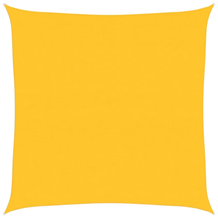 Voile d'ombrage 160 g/m² carré jaune 6x6 m PEHD - 2