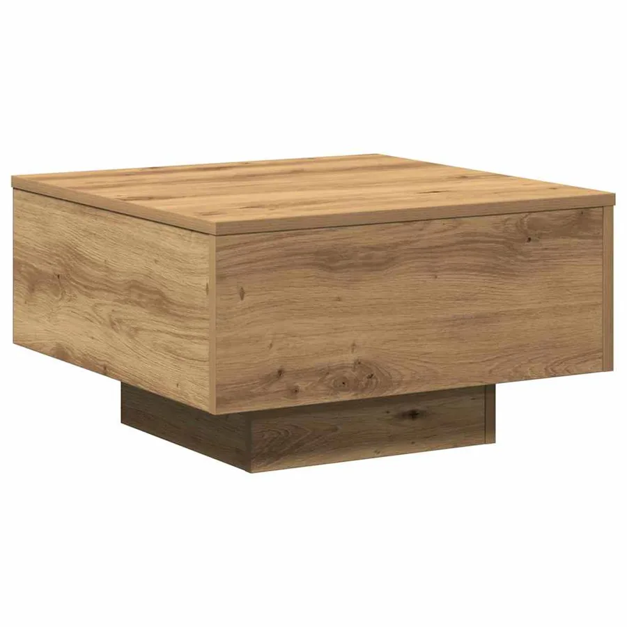 Table basse Chêne artisanal 55 x 55 x 31 cm - 5