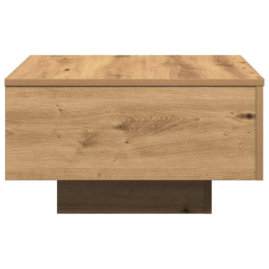 Table basse Chêne artisanal 55 x 55 x 31 cm - 7