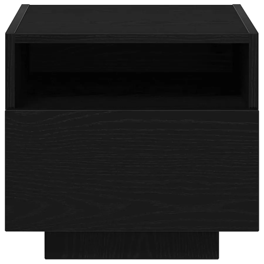 Cabinet de chevet Chêne noir 40 x 39 x 37 cm Bois d'ingénierie - 6