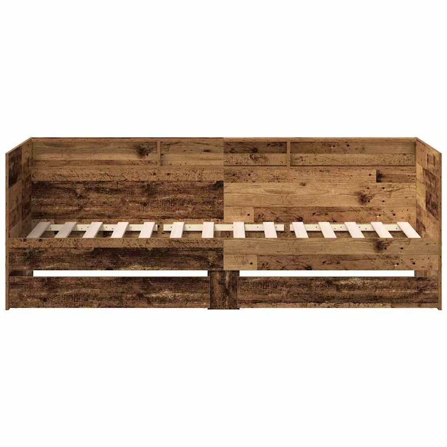 Lit d'appoint Bois Ancien 75 x 190 cm Bois d'ingénierie - 4