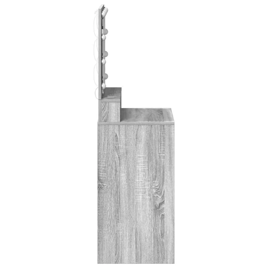 Table de Toilette avec étagère Gris Sonoma 50 x 41 x 135 cm - 5