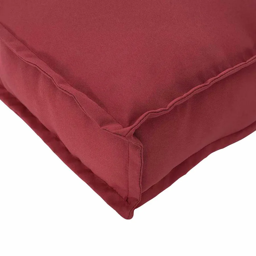 Set de coussins de palette 2 pcs Bordeaux 200 x 40 x 8 cm - 10