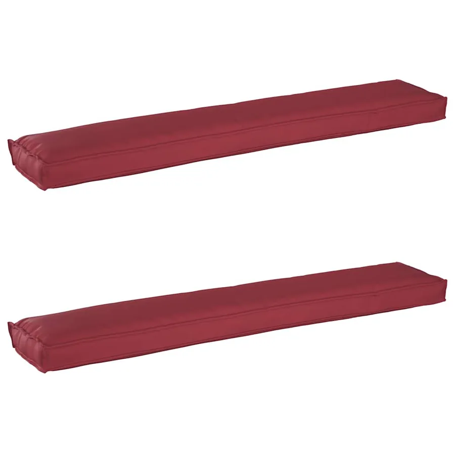 Set de coussins de palette 2 pcs Bordeaux 200 x 40 x 8 cm - 2