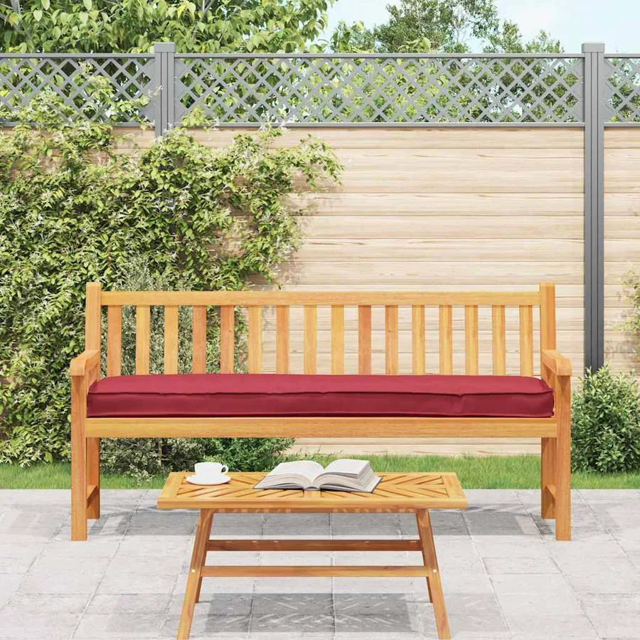 Set de coussins de palette 2 pcs Bordeaux 200 x 40 x 8 cm - 4