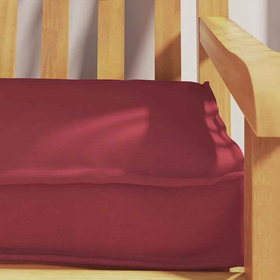 Set de coussins de palette 2 pcs Bordeaux 200 x 40 x 8 cm - 5