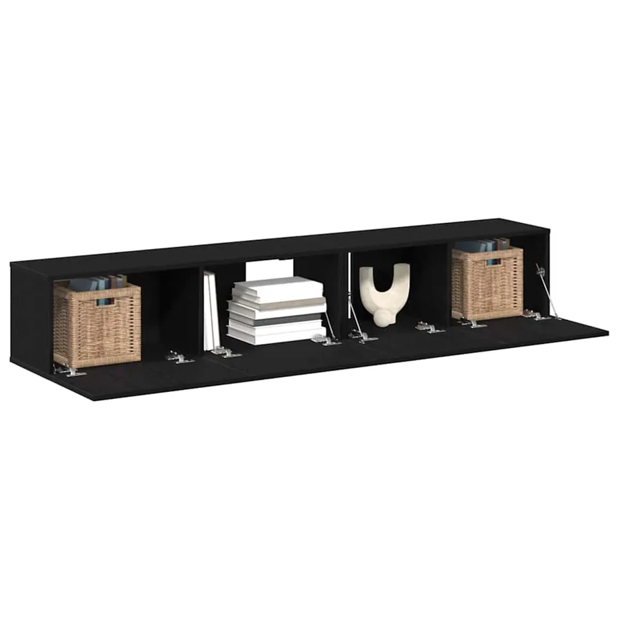 Ensemble meuble TV 2 pcs Chêne noir Bois d'ingénierie - 3