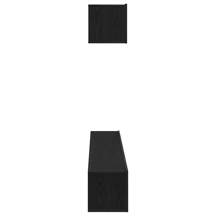Ensemble meuble TV 4 pcs Chêne noir Bois d'ingénierie - 6