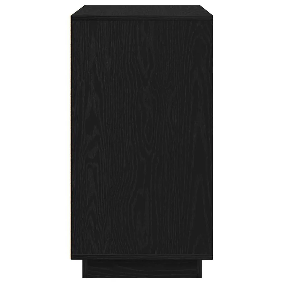 Buffet Chêne noir 80 x 40 x 75 cm Bois d'ingénierie - 7