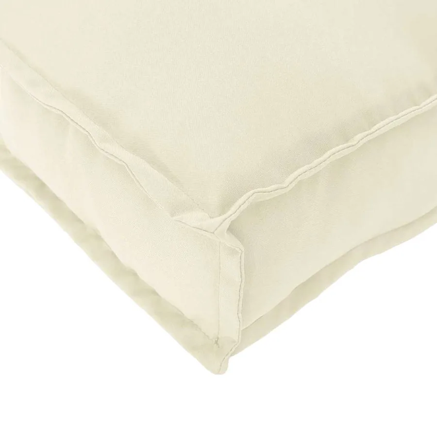 Set de coussins de palette 2 pcs Crème 180 x 40 x 8 cm - 8