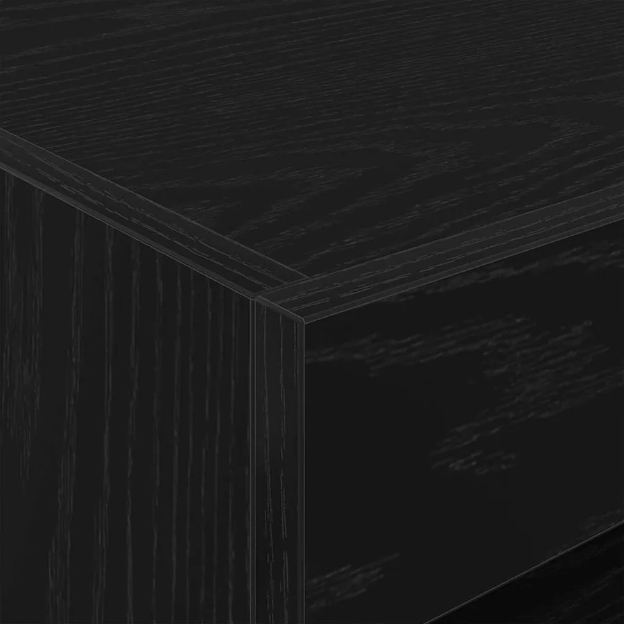 Cabinet de chevet Chêne noir 50 x 40 x 45 cm Bois d'ingénierie - 11