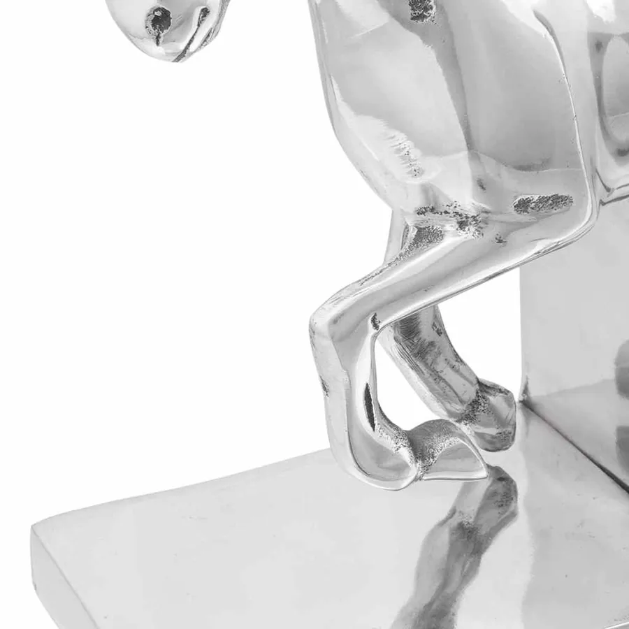 Serre-livres 2 pcs Argenté 11 x 14 x 25 cm Aluminium - 8
