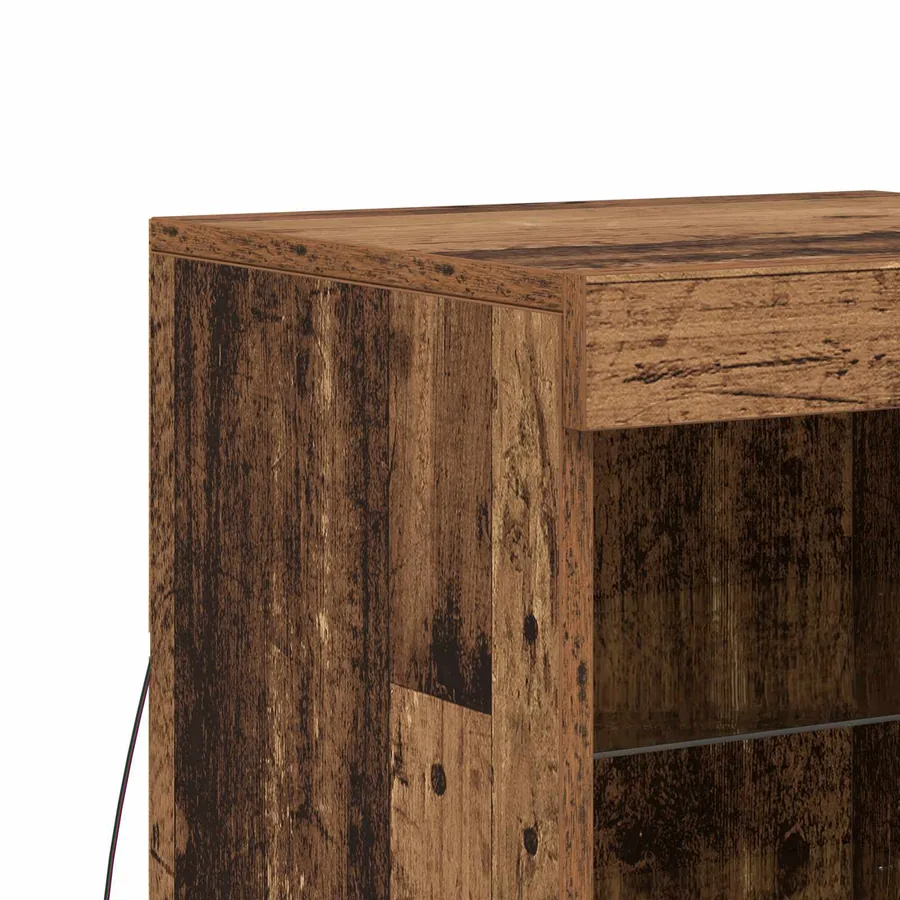 Buffet LED Bois ancien 41 x 37 x 67 cm Bois d'ingénierie - 11