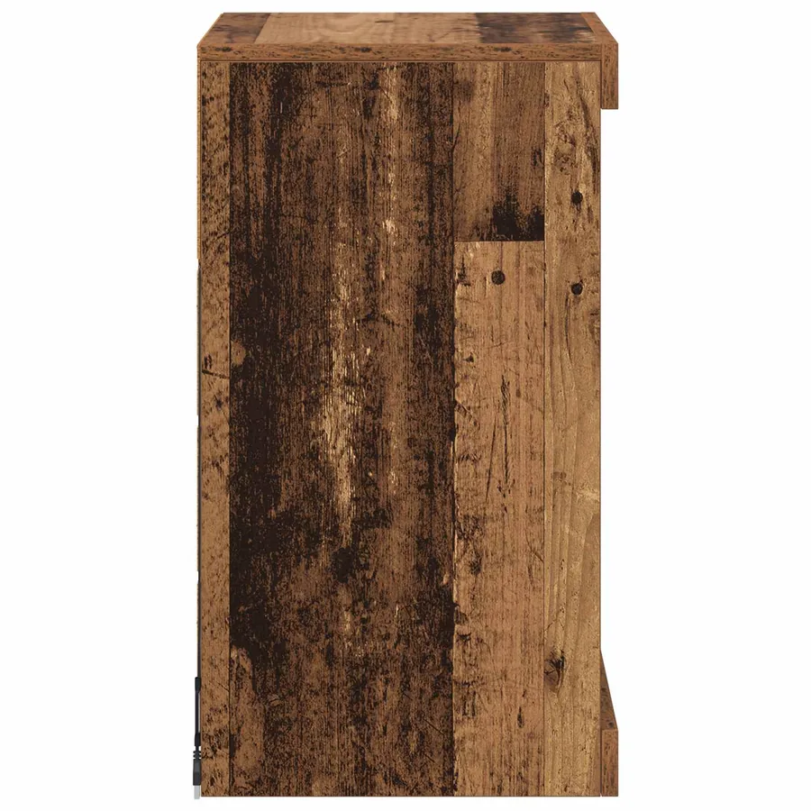 Buffet LED Bois ancien 41 x 37 x 67 cm Bois d'ingénierie - 7