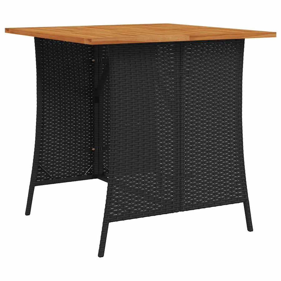 Ensemble de canapé de jardin 6 pcs avec coussins en forme de L noir résine tressée - 4