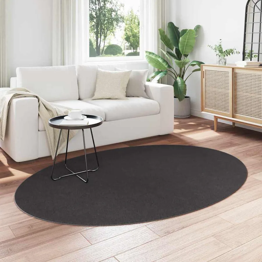 Tapis de surface HUARTE Anthracite 140 x 200 cm 100% Polyester - 3