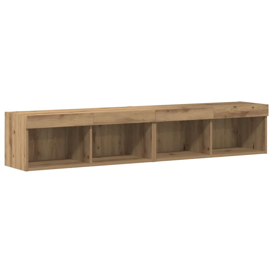 Ensemble meuble TV 6 pcs chêne artisanal Bois d'ingénierie - 9