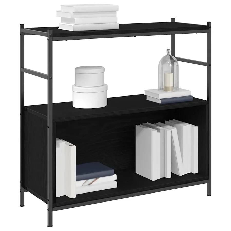 Étagère Chêne noir 80 x 30 x 78.5 cm Bois d'ingénierie - 3