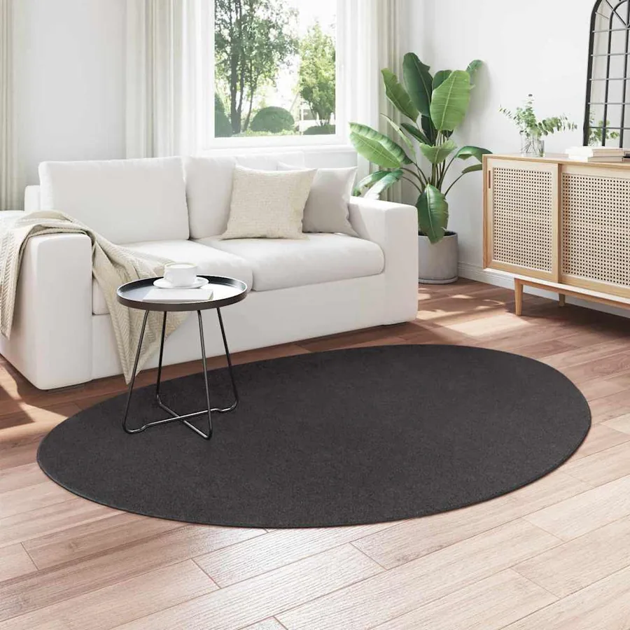 Tapis de surface HUARTE Anthracite 140 x 200 cm Polyester - 3