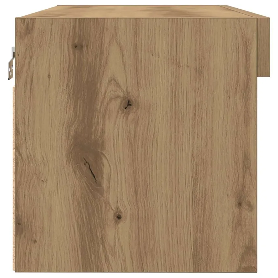 Ensemble meuble TV 80 x 30 x 30 cm chêne artisanal - 10