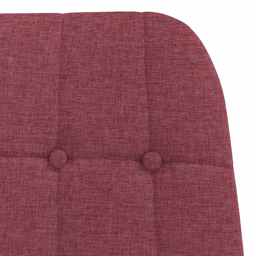 Fauteuil relaxant en tissu rouge vin - 6