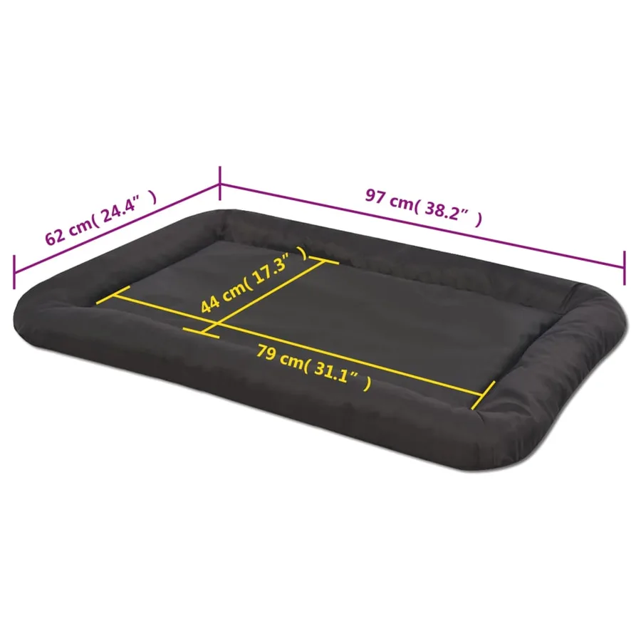 Matelas pour chiens Taille XXL Noir - 5