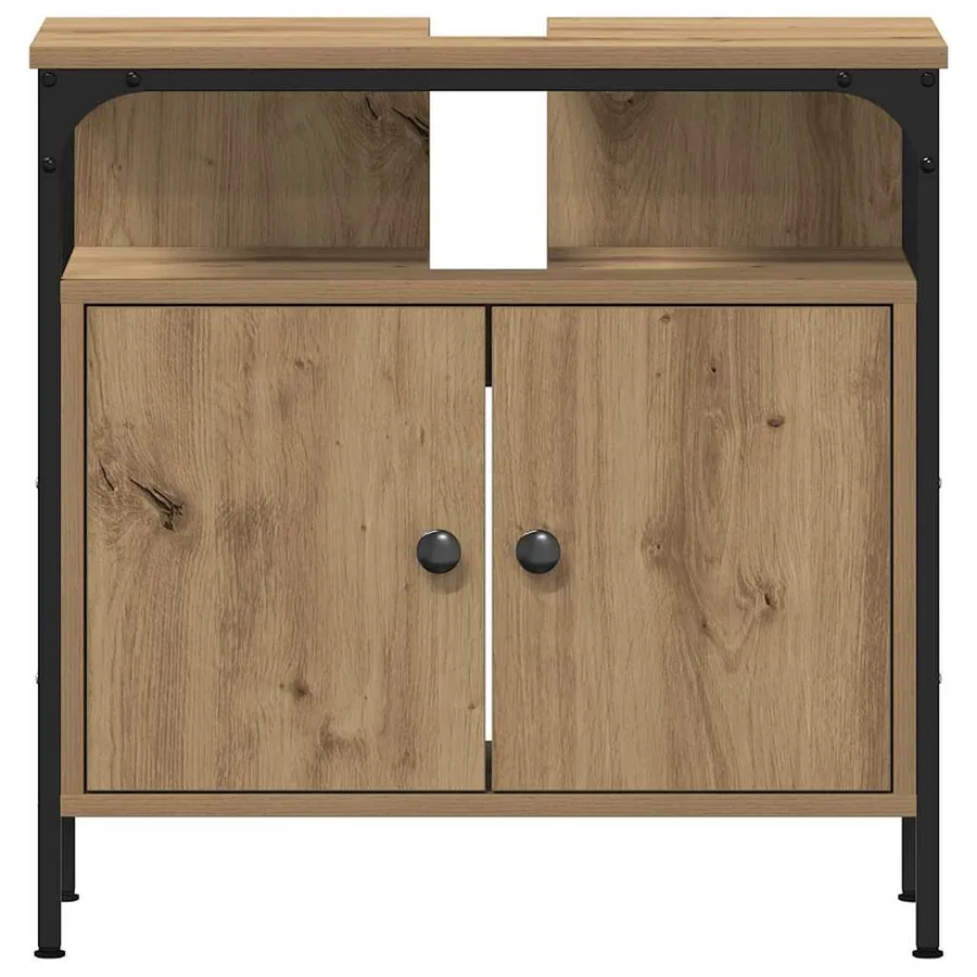 Ensemble de mobilier de salle de bain 4 pc Chêne artisanal - 10