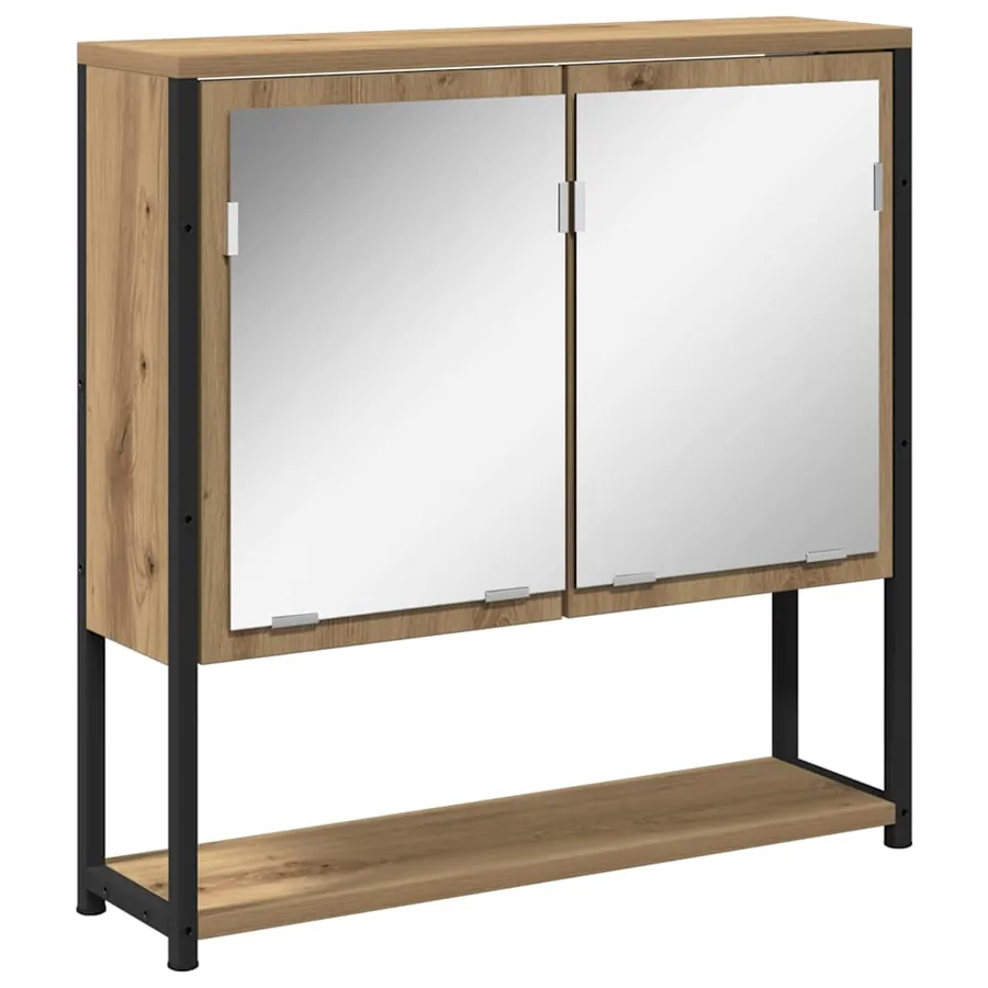 Ensemble de mobilier de salle de bain 4 pc Chêne artisanal - 5
