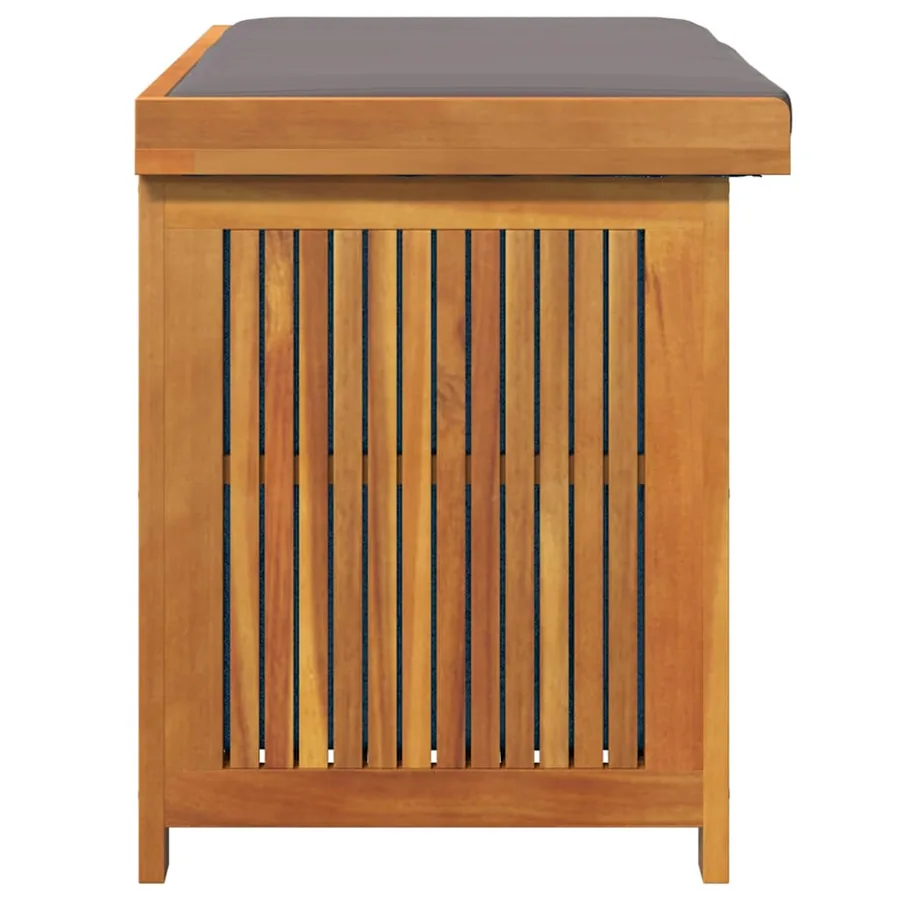 Boîte à coussins d'extérieur 90x50x60,5 cm bois massif d'acacia - 6