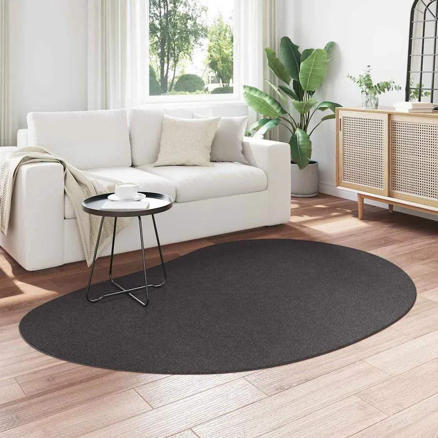 Tapis de surface HUARTE Anthracite 140 x 200 cm Polyester - 3