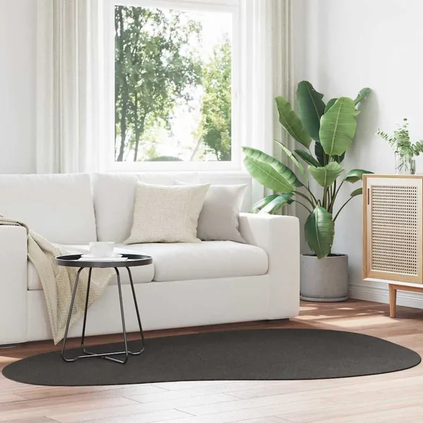 Tapis de surface HUARTE Anthracite 140 x 200 cm Polyester