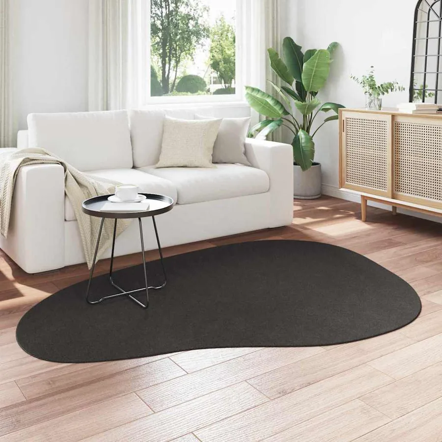 Tapis de surface HUARTE Anthracite 140 x 200 cm Polyester - 3