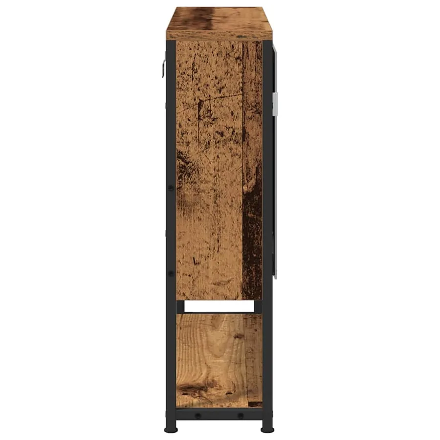 Armoire Miroir Bois ancien 60 x 16 x 60 cm Bois d'ingénierie - 7