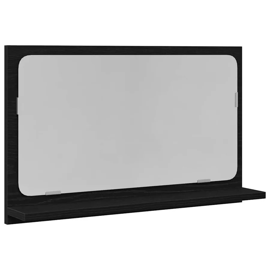 Étagère Miroir Chêne noir 60 x 10,5 x 37 cm Bois d'ingénierie - 2