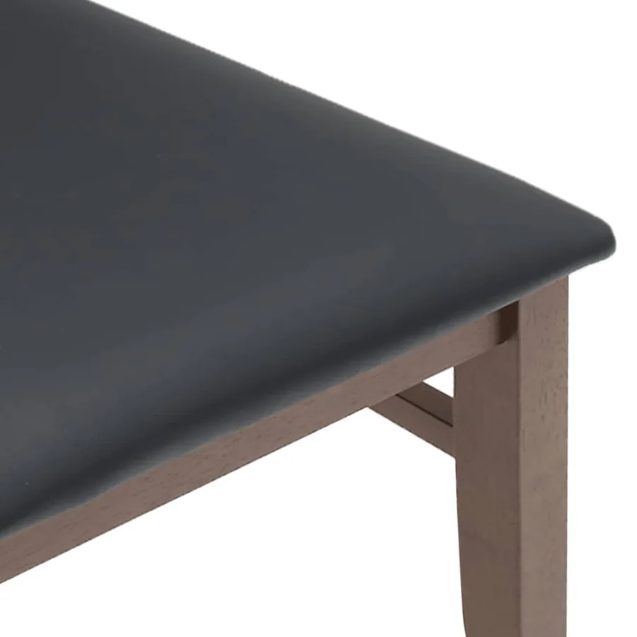 Chaises à manger coussins 2 pcs marron bois massif caoutchouc - 8