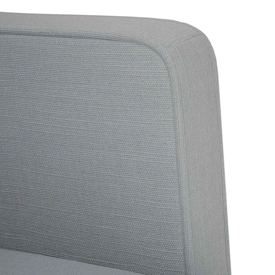 Fauteuil canapé avec accoudoirs tissu gris clair 53 cm - 6
