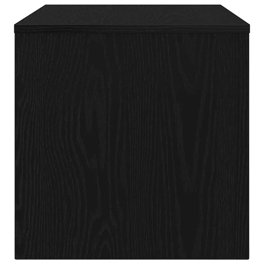 Meuble TV chêne noir 80x40x40 cm bois d'ingénierie - 6