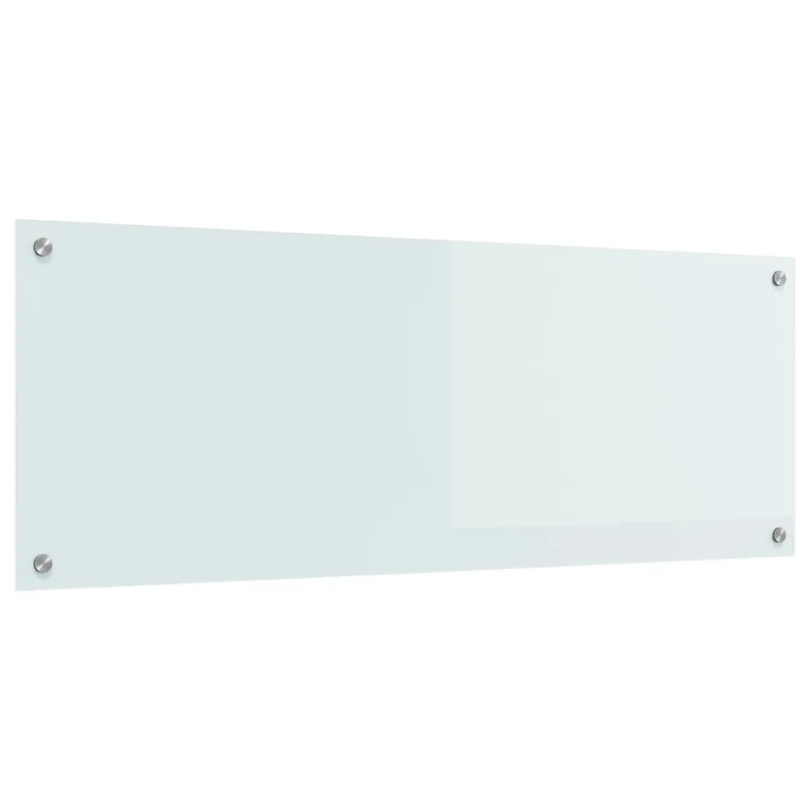 Crédence de cuisine Blanc 110 x 40 cm verre trempé