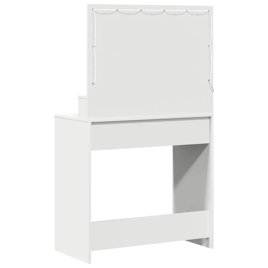 Table de Toilette Blanc 78,5 x 41 x 135 cm Bois d'ingénierie - 7