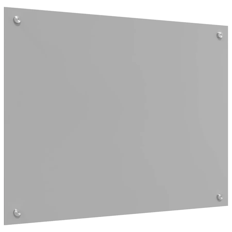 Crédence de cuisine Gris clair 80 x 60 cm verre trempé - 4