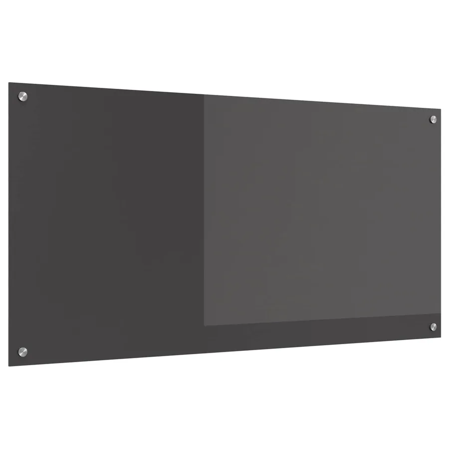 Crédence de cuisine Gris foncé 120 x 60 cm verre trempé