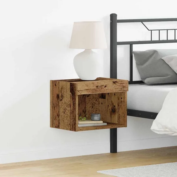 Ensemble meuble TV avec LED Bois ancien 40 x 30 x 30 cm