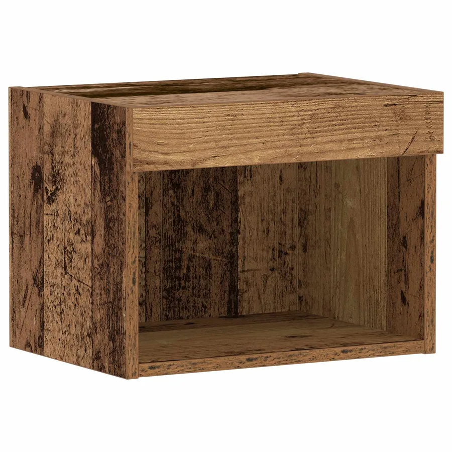 Ensemble meuble TV avec LED Bois ancien 40 x 30 x 30 cm - 2