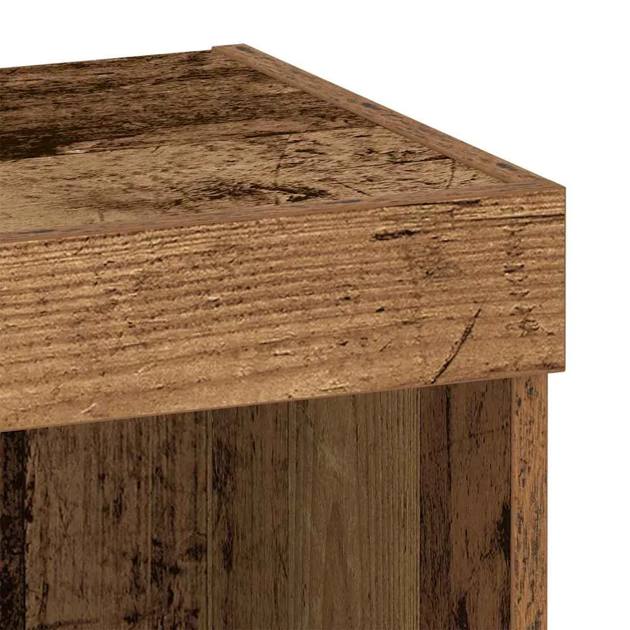 Ensemble meuble TV avec LED Bois ancien 40 x 30 x 30 cm - 9