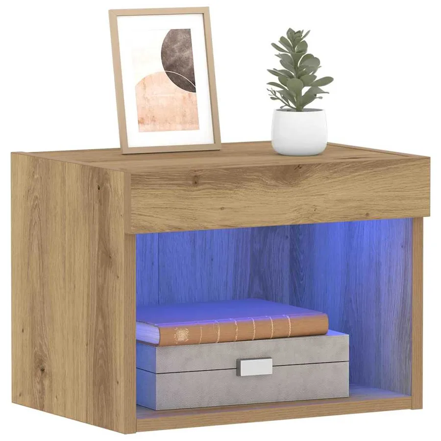 Ensemble meuble TV 40 x 30 x 30 cm Chêne artisanal - 3