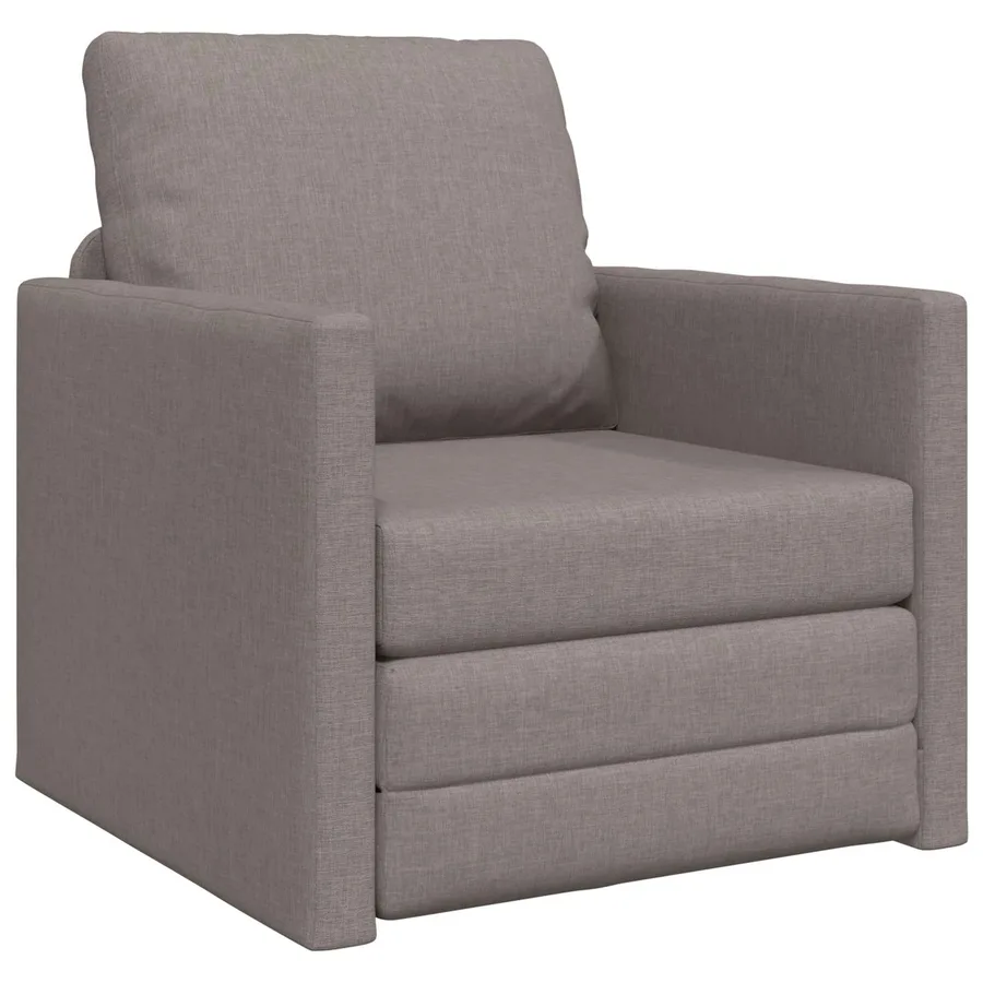 Canapé-Lit Taupe 74 x 77 x 81 cm tissu - 2