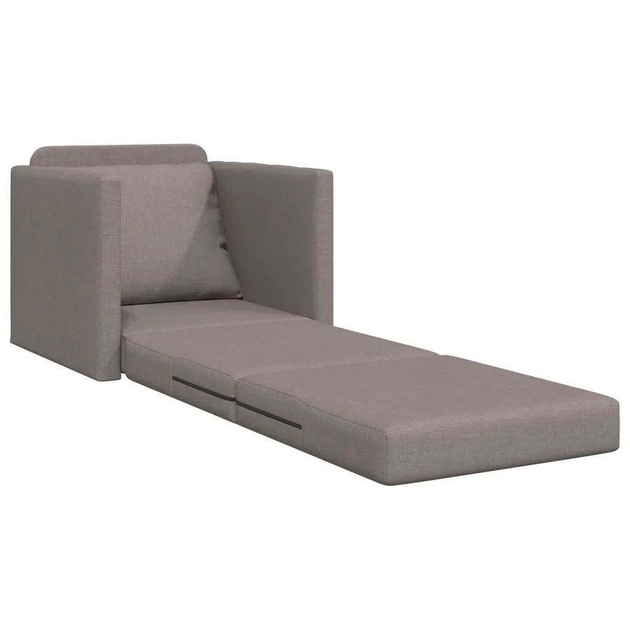 Canapé-Lit Taupe 74 x 77 x 81 cm tissu - 4